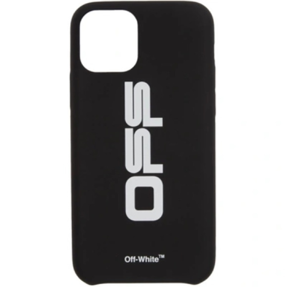 Off-White Black iPhone 11 Pro Case Minimalist Design